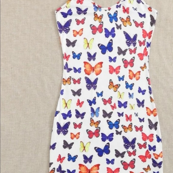 ⭐️ 3xl butterfly 🦋 bodycon dress NEW - Picture 3 of 4